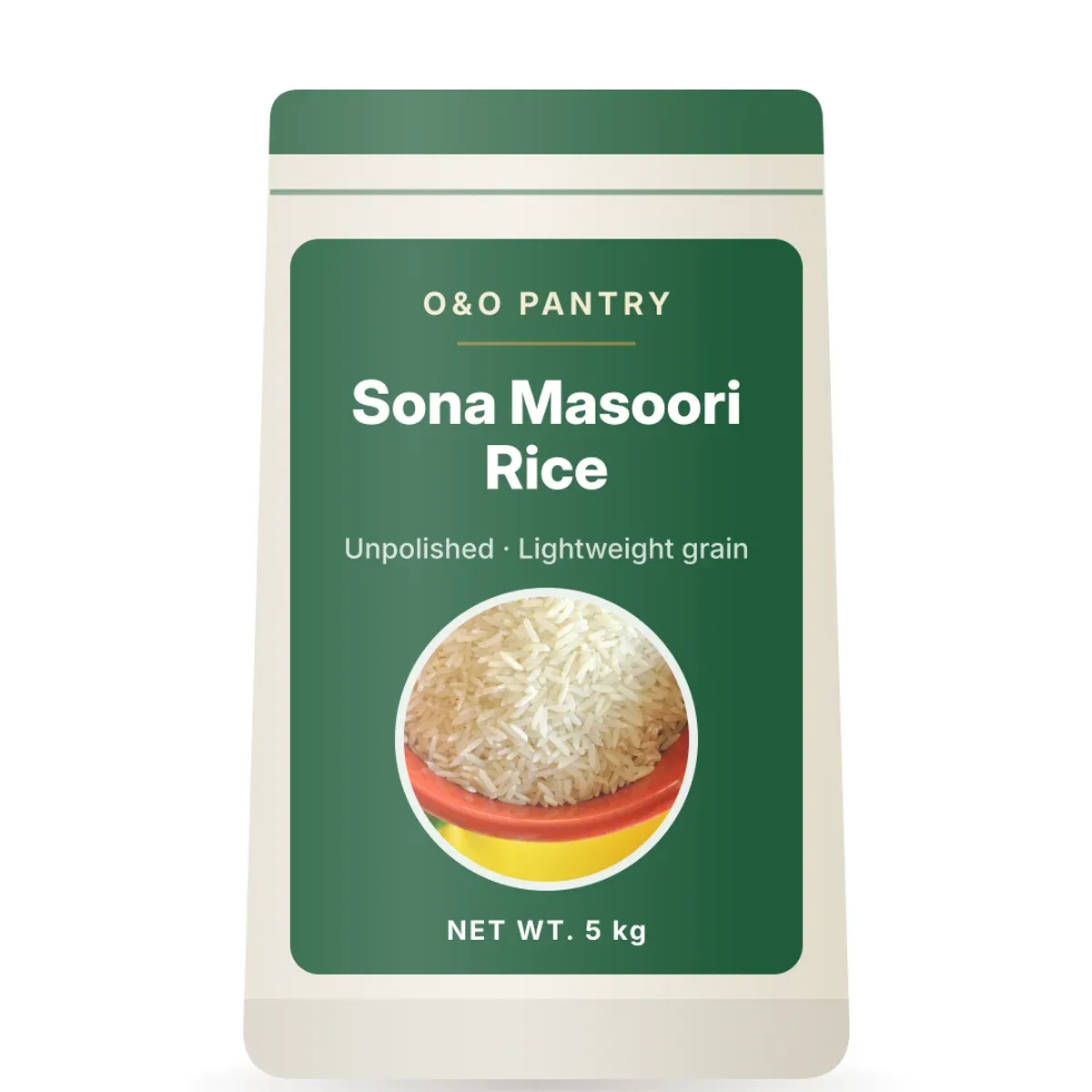Unpolished Sona Masoori Rice