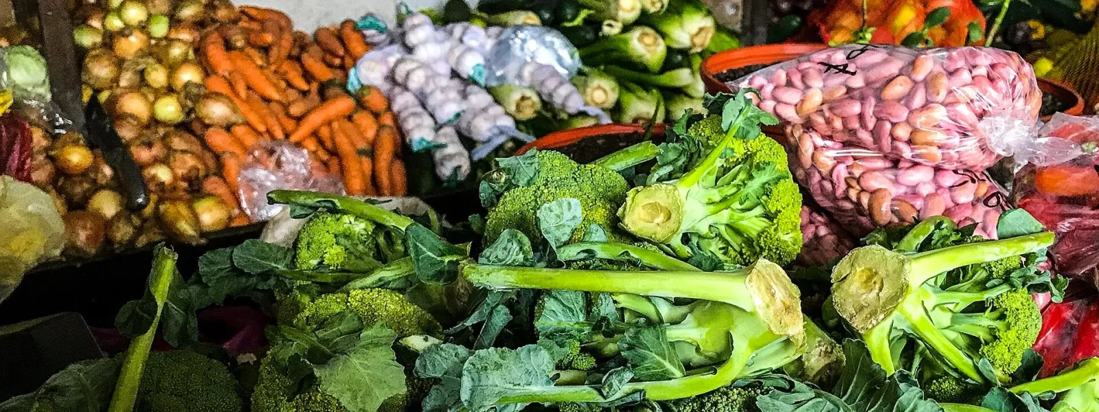 Fresh vegetables at the market